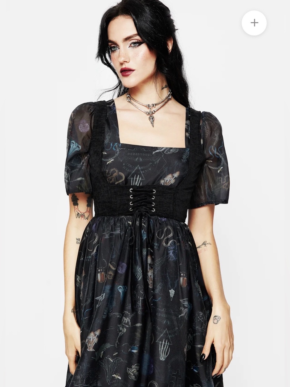 Disturbia Florence Lace Up Harness Corset Top size 10